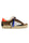 SNEAKERS UOMO IN PELLE CON DETTAGLI COLORATI MARRONE