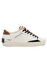 SNEAKERS UOMO PELLE DETTAGLI COLORE A CONTRASTO BIANCO