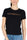 T-SHIRT GIROCOLLO CON LOGO RICAMATO NERO
