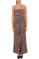 Vicolo tuta spallina stretta maculata nero