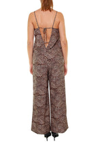 Vicolo tuta spallina stretta maculata nero