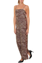 Vicolo tuta spallina stretta maculata nero